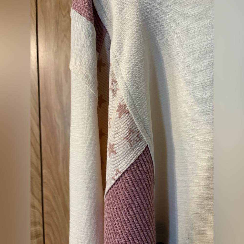 POL Star Patchwork Long Sleeve Top - Picture 2 of 12